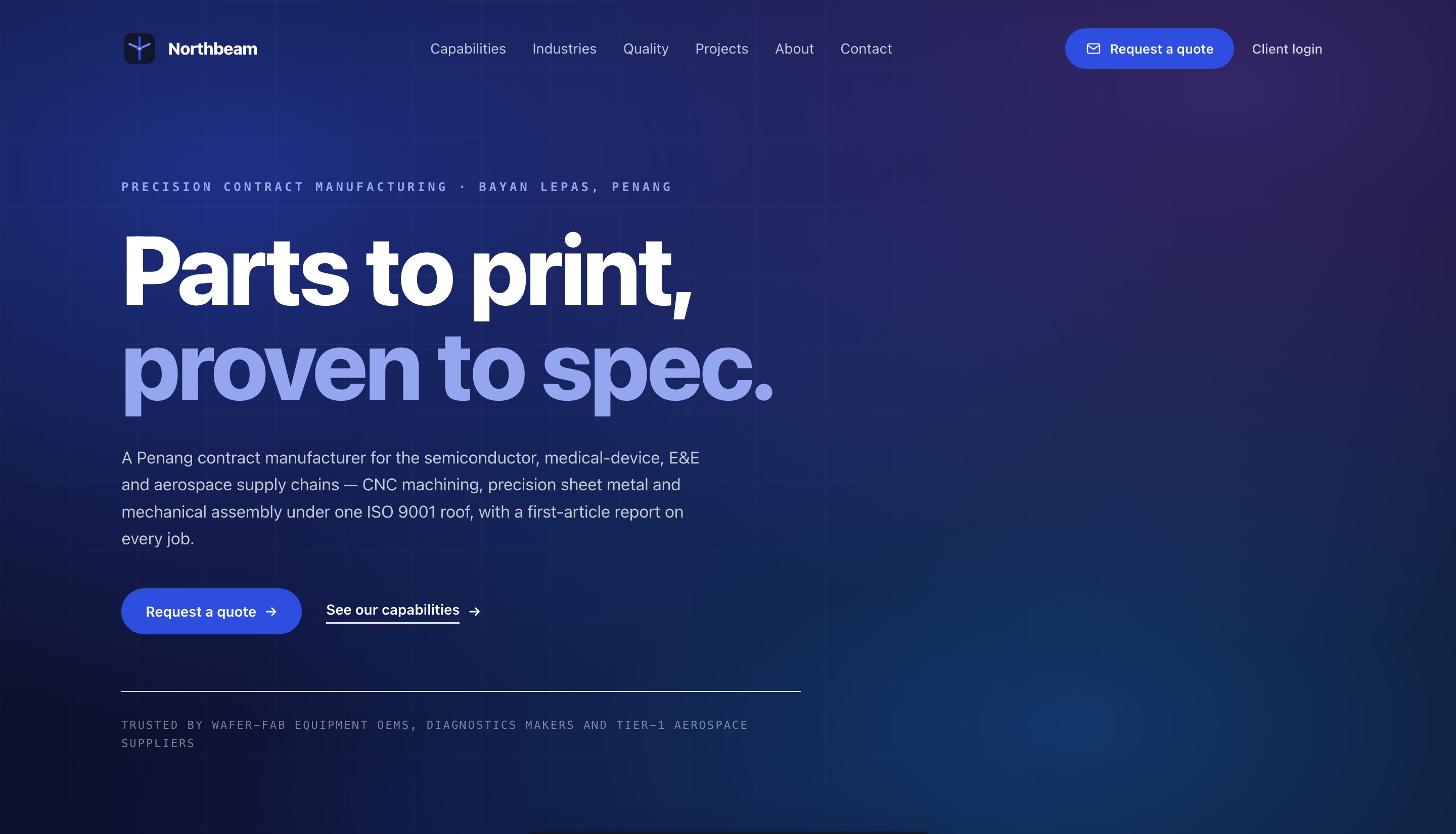Brushed Cobalt design