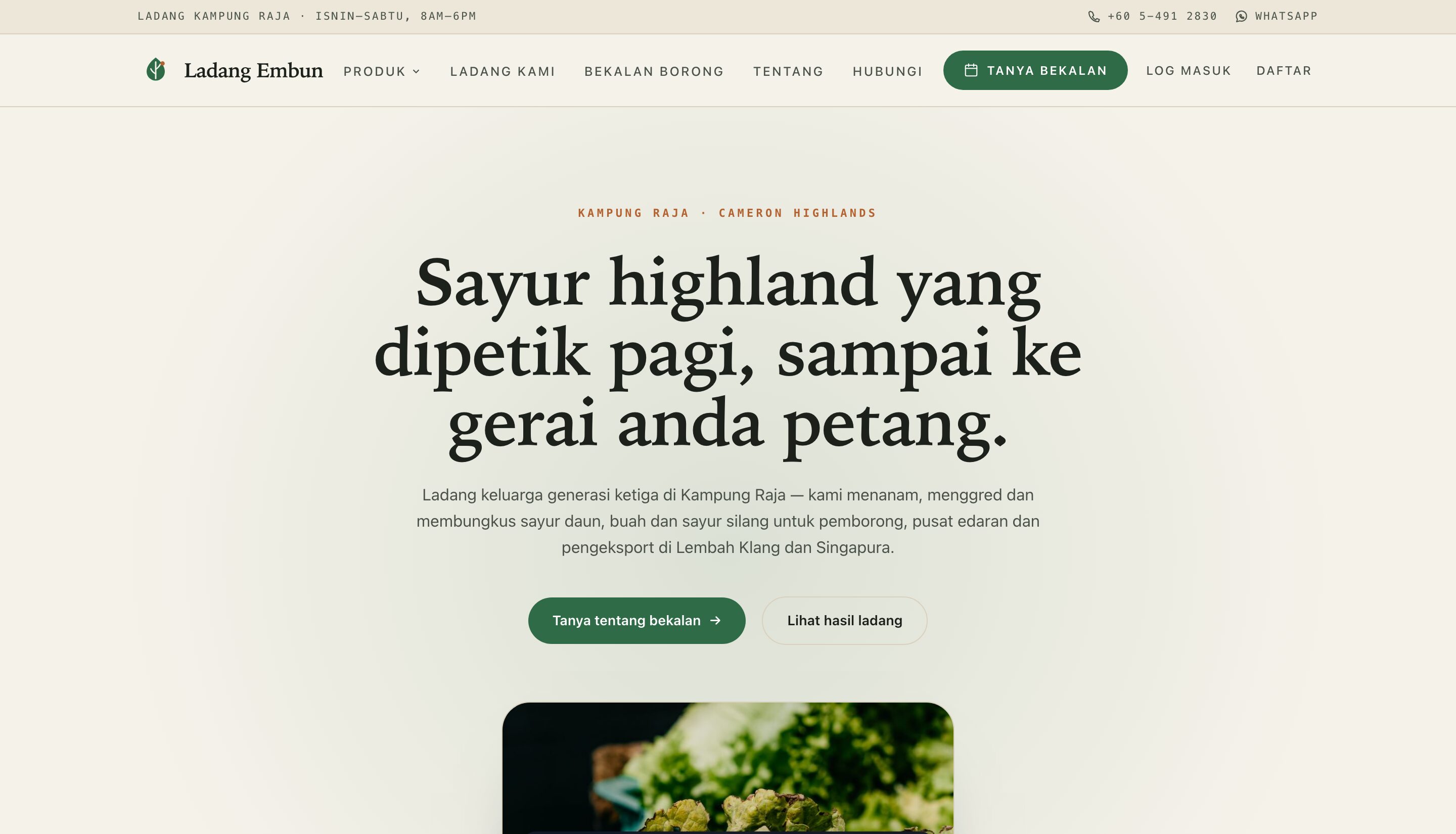 Ladang Embun design